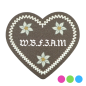 Preview: "W.B.F.Z.A.M-Anstecker in Lebkuchen-Optik - erhältlich bei Glubbal.shop"